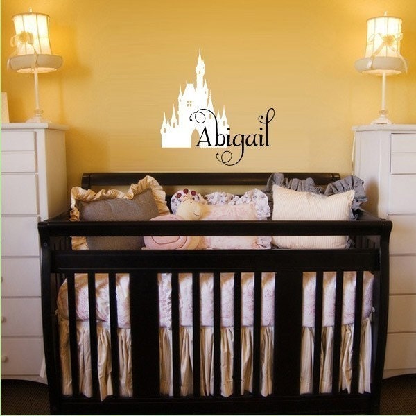 Childrens Decal Name and Castle