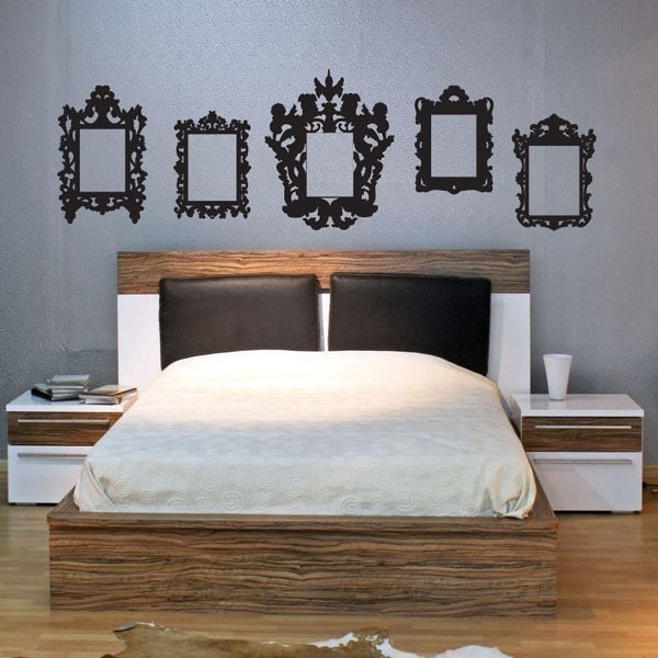 Antique frame vinyl decals