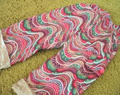 SALE - Christmas Pants with Contrasting Crushed Velvet Gold Cuffs - Size 18M-2T