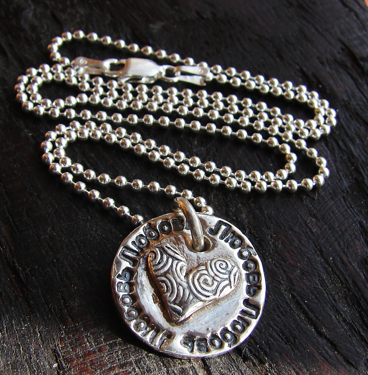 Russian Necklace-My Heart Swirls with Love