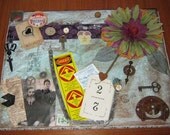 AlTErEd aRt AcrYlic StEaMpUnK TeSt of TiMe BonDs of LoVe eNtwInEd foReVeR OOAK
