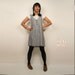 Size Large Black and White Checkered Jumper Dress - L