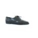 size 10 vintage black leather oxfords with cut out details.