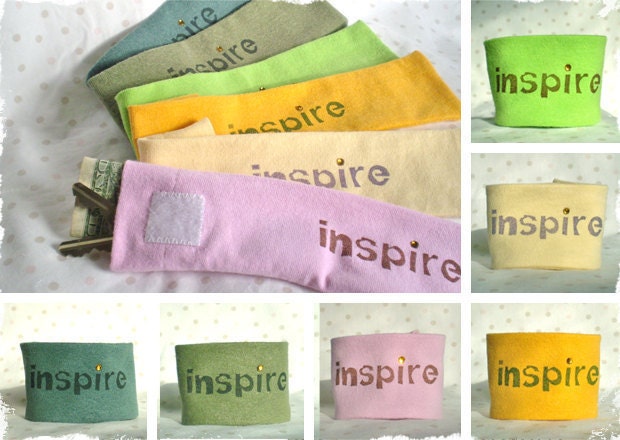 Wrist Cuff Wrist Wallet for Runners - Inspired - Eco-Friendly - With Bling