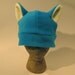 SALE Blue Fuzzy Cat Ear Hat