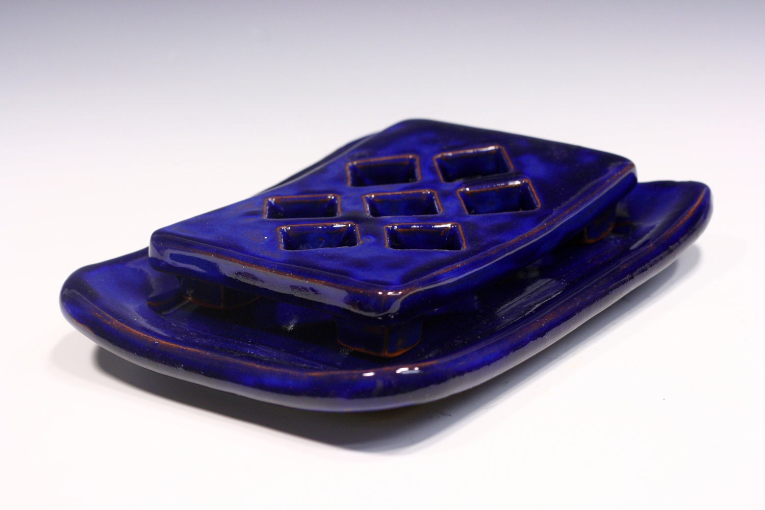 Soap dish in Cobalt Blue