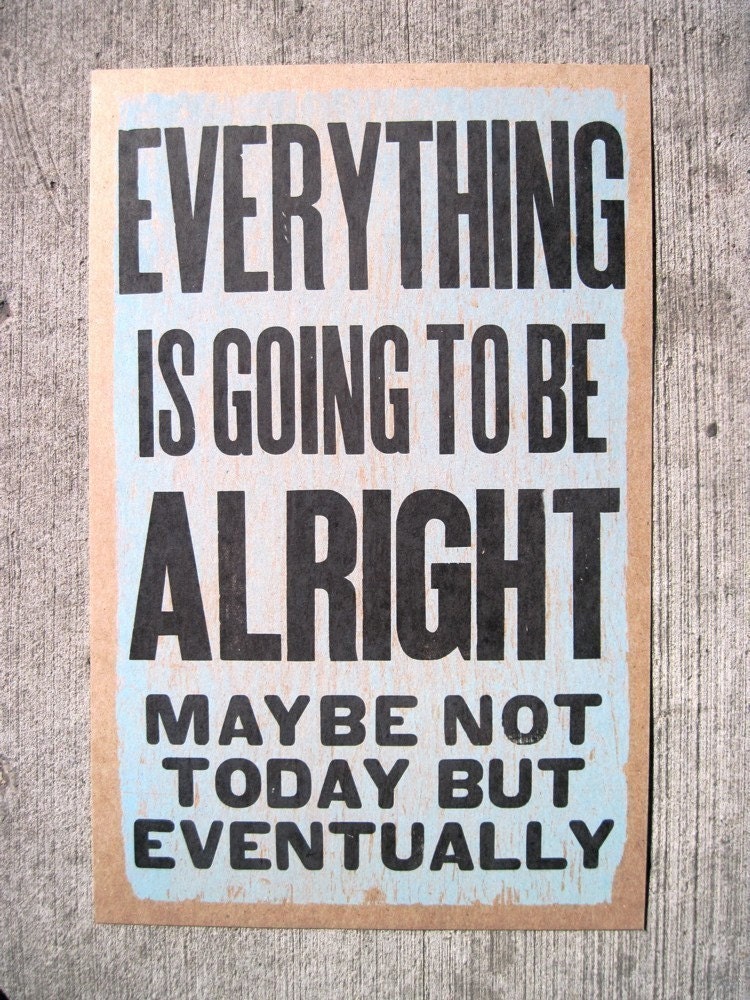 everything is alright poster