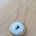 Orange Carnelian Necklace Faceted Bezel Set Handmade Semi Precioius Stone Jewelry Gold Vermeil Bezel Set