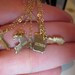 Two State Charms on One Necklace Silver or Gold United States Charm Necklace