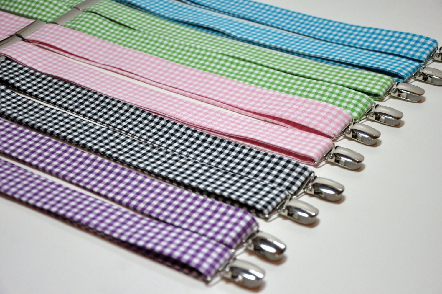 Gingham Suspenders to Match Your Bow Tie or Necktie