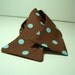 Freestyle Bow Tie for Men Chocolate Blue Dots