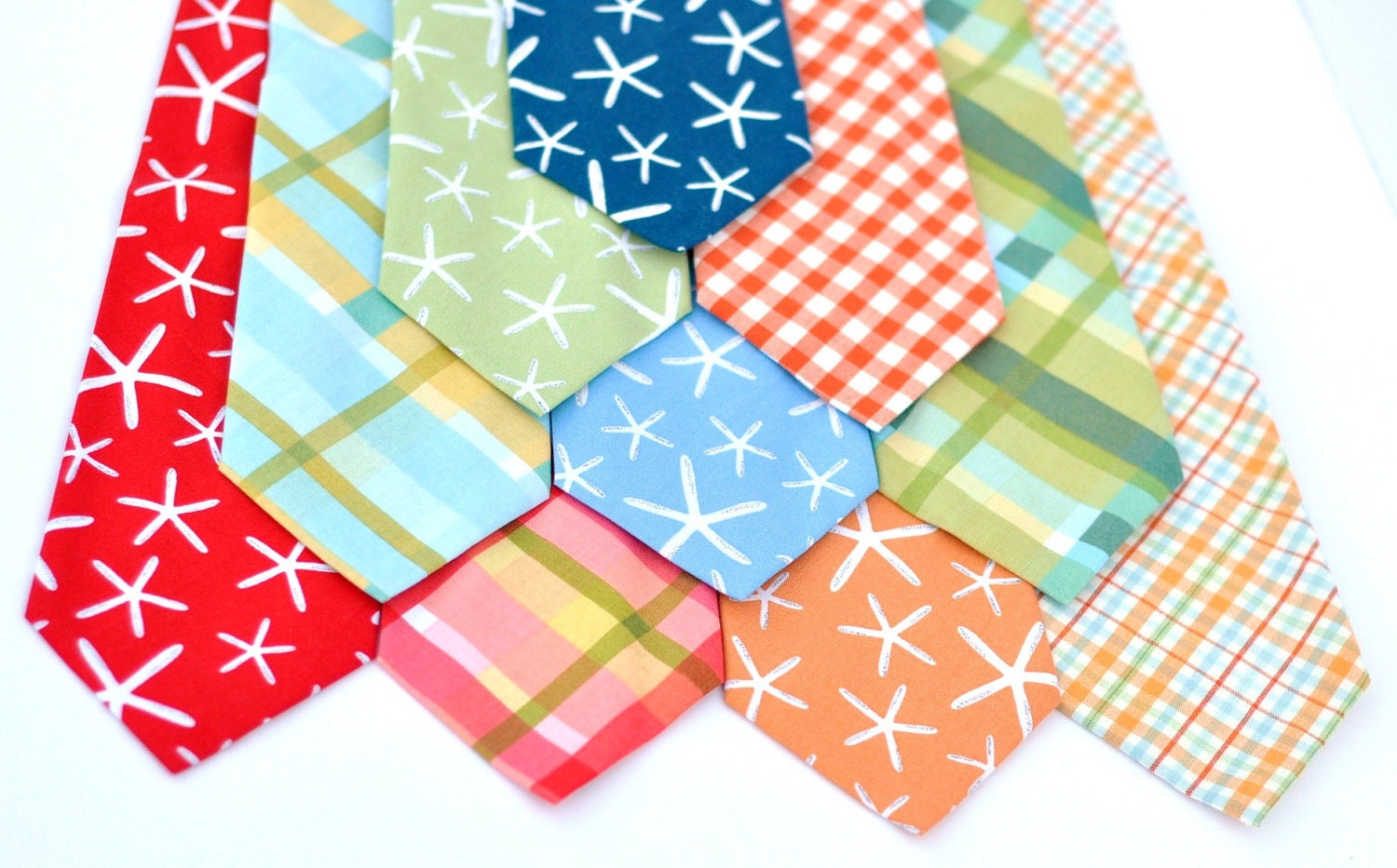 Neckties - Seaside Necktie Collection - Baby Toddler Boys or Mens Ties - Beach Wedding