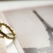 Entwined -- Pearl Handwrapped Gold Band - Everyday Classic, Dreamy Romantic, Promise Ring, Gold Ring, Valentine
