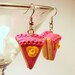 Pink Birthday Cake Earrings