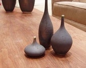 Small Slate Bottle Trio by Sara Paloma