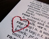I heart RAP : letterpress and embroidery
