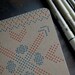 Letterpress Notebooks, cross stitch, set of 3