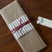 SALE 2012 Cross Stitch Calendar, letterpress, GIFT WRAPPED