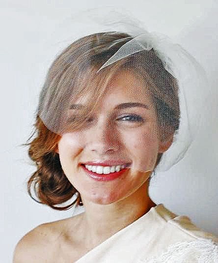 Birdcage Veil, Bridal Veil, Wedding Veil, - KARMEN