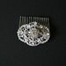 ADORA - art deco style, swarovski rhinestones hair comb