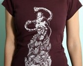 GIANT ROBO SMASH Womens Scoop Neck Tee