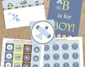 Transportation Baby Shower Printable Decorations
