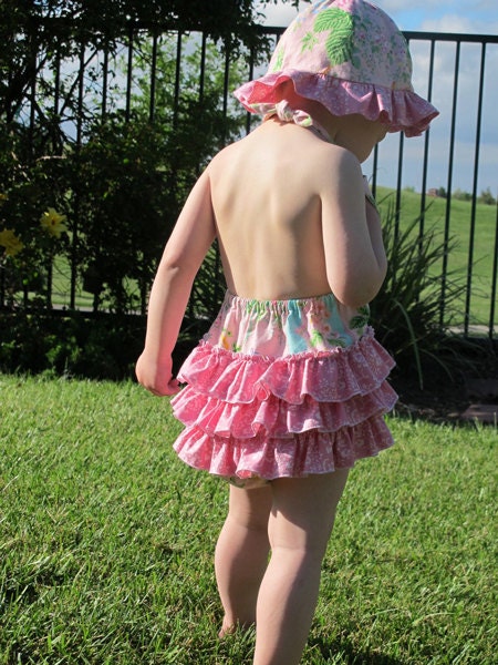 Baby Bubble Romper PDF Pattern Ruffled Sunsuit Sewing Pattern PDF