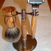 Premium Shaving Set Handturned with Bethlehem Olive Wood