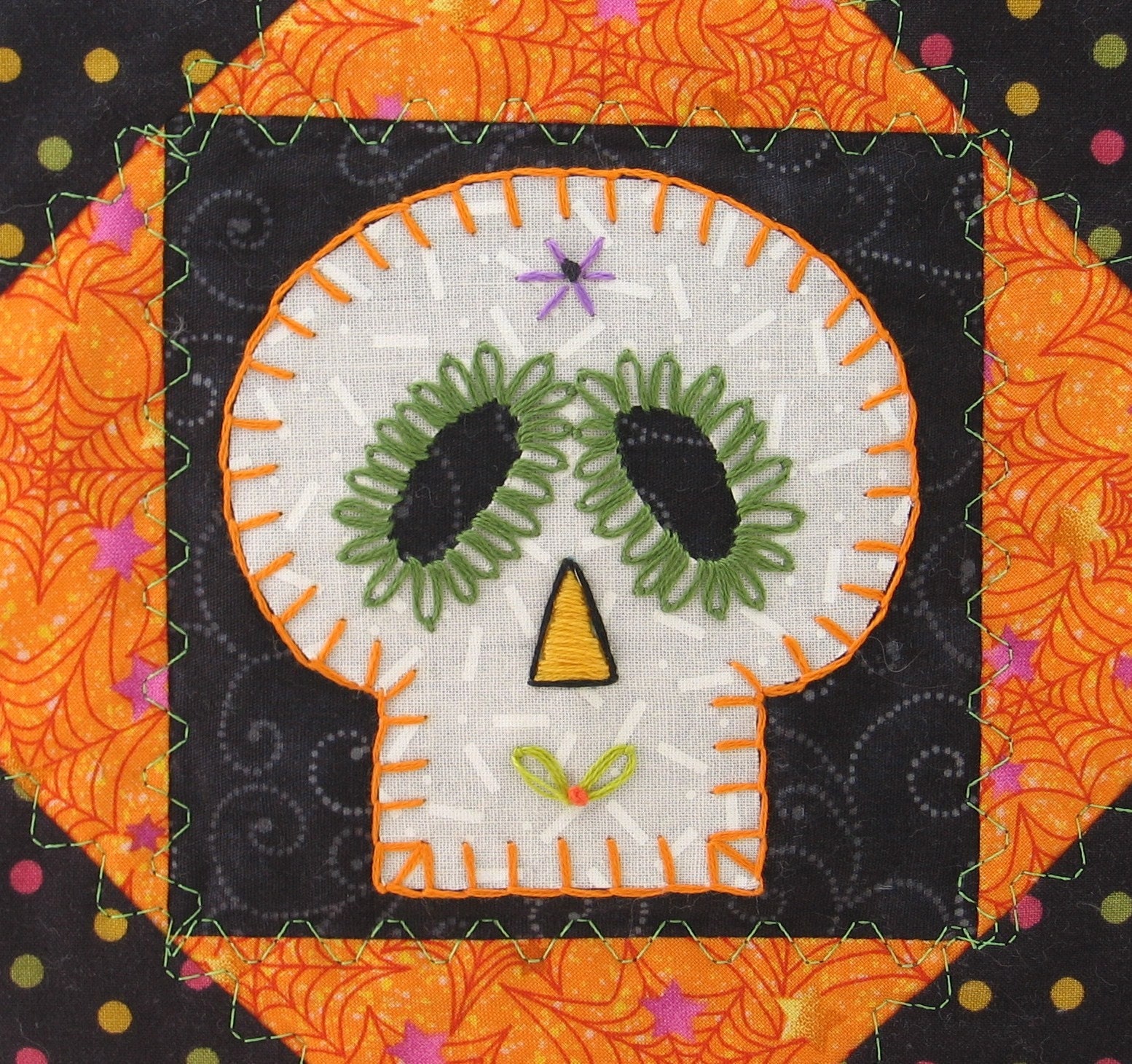 sugar-skull-quilt-halloween-by-badbabyquilts-on-etsy