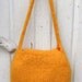 Felted bag purse wool handbag shoulderbag hand knit needle felt flowers