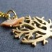 Cute little bird on the tree necklace - zsb creations