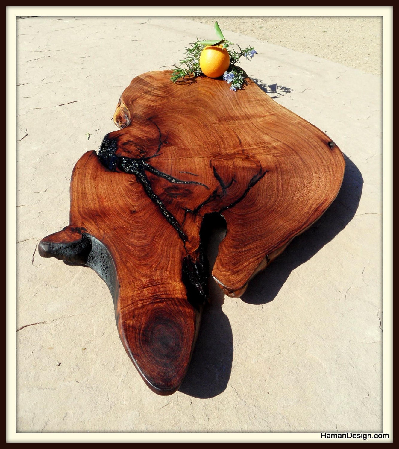 Natural Mesquite Wood Cutting Board or Serving by JoniHamari