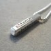 Sterling bar necklace for him or her