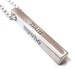 Sterling bar necklace for him or her