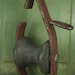 Vintage Industrial Pulley - Iron and Rubber