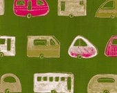 the caravan exhibition (green and pink)