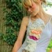 Ruffle Ascot Necklace from Vintage Doilies, Lace and Cotton - Coral and Purple