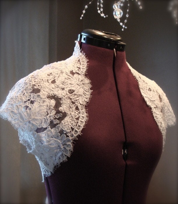 The Lacey Bridal Shrug- White or Ivory