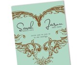 Printable Wedding Invitation / Wedding Invitation Template / Digital Wedding Invitation / DIY / Vintage Heart / No 20