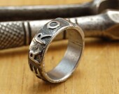 FERRO ring (iron) - CUSTOM word