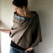 Ecru Merino Poncho