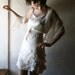 Ivory Silk Wedding dress or formal dress - silk crepe with hand sewn petals