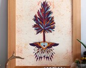 My Aim is True - 16 x 20 Silkscreen Art Print - Hero Design Studio