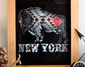 One-of-a-Kind Buffalo, New York Test Print No. 03 - 16 x 20 Poster - Hand Silkscreen Printed - Hero Design Studio