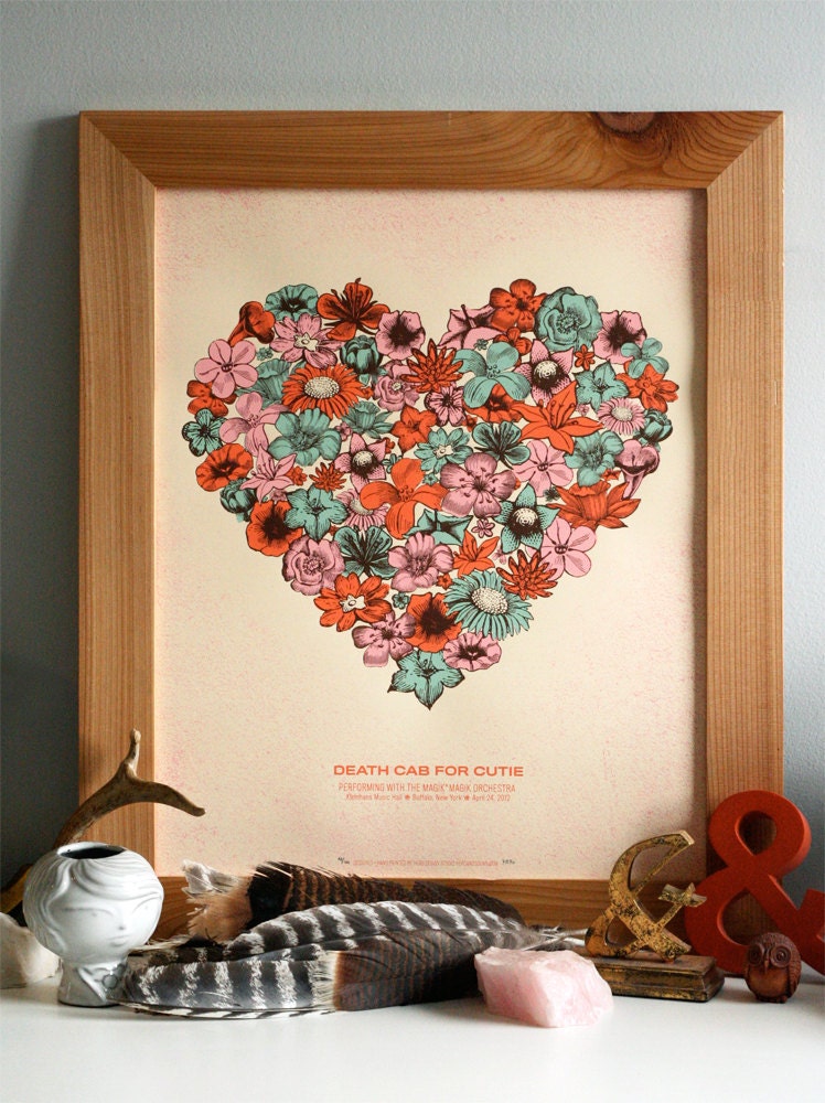 Death Cab For Cutie - Limited Edition Hand Printed Silkscreen Poster - Hero Design Studio