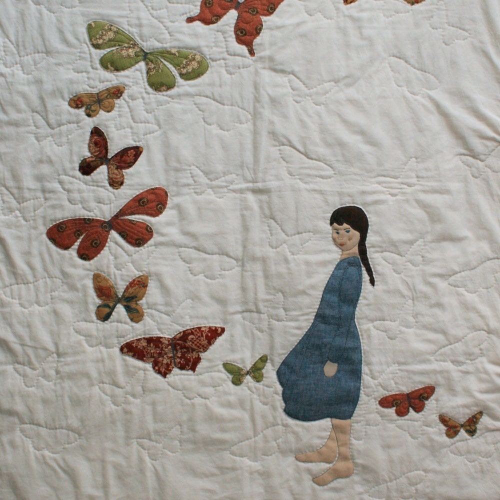 Miss Butterfly Applique Quilt pattern