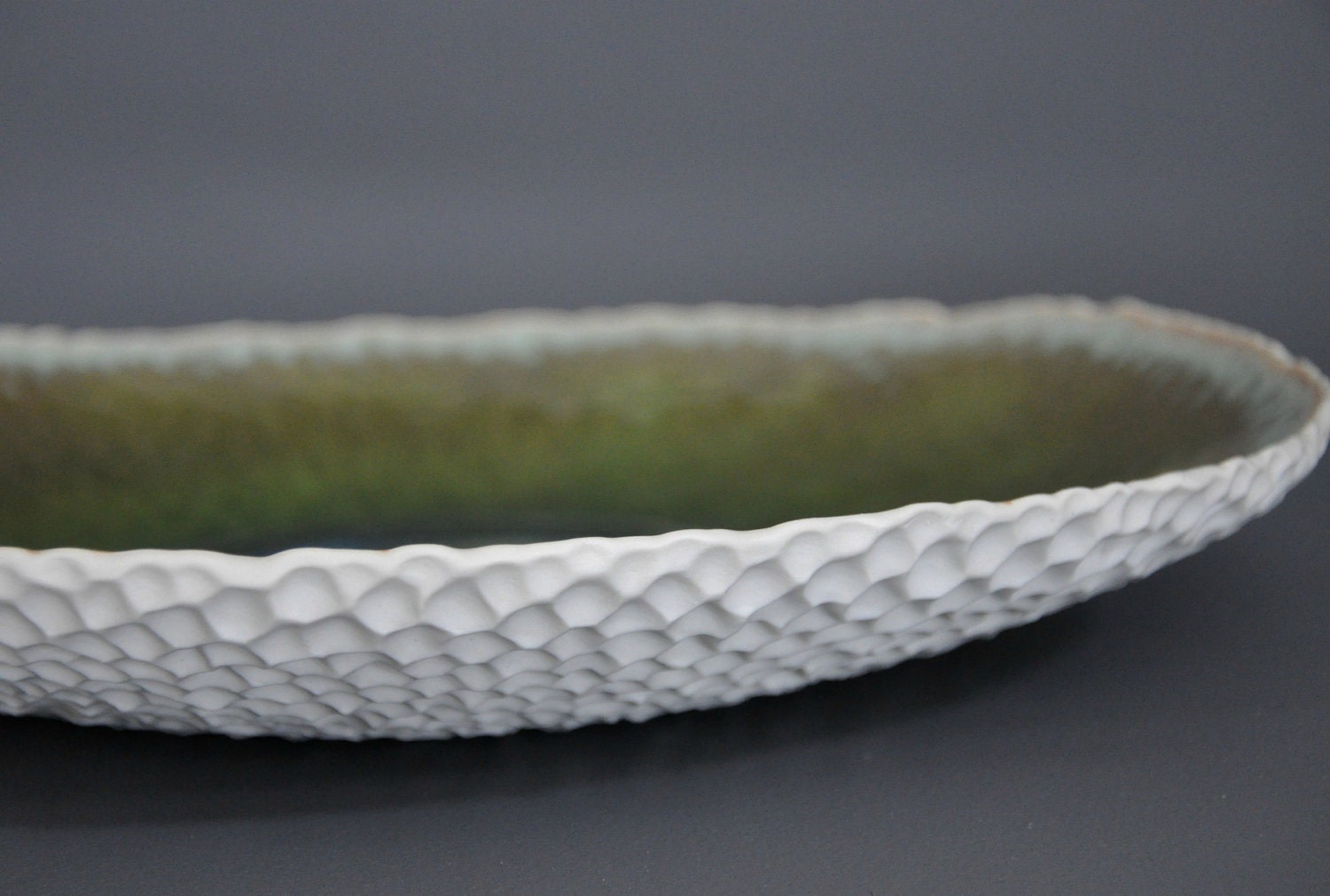 Limited Edition Porcelain Serving Platter in Lagoon