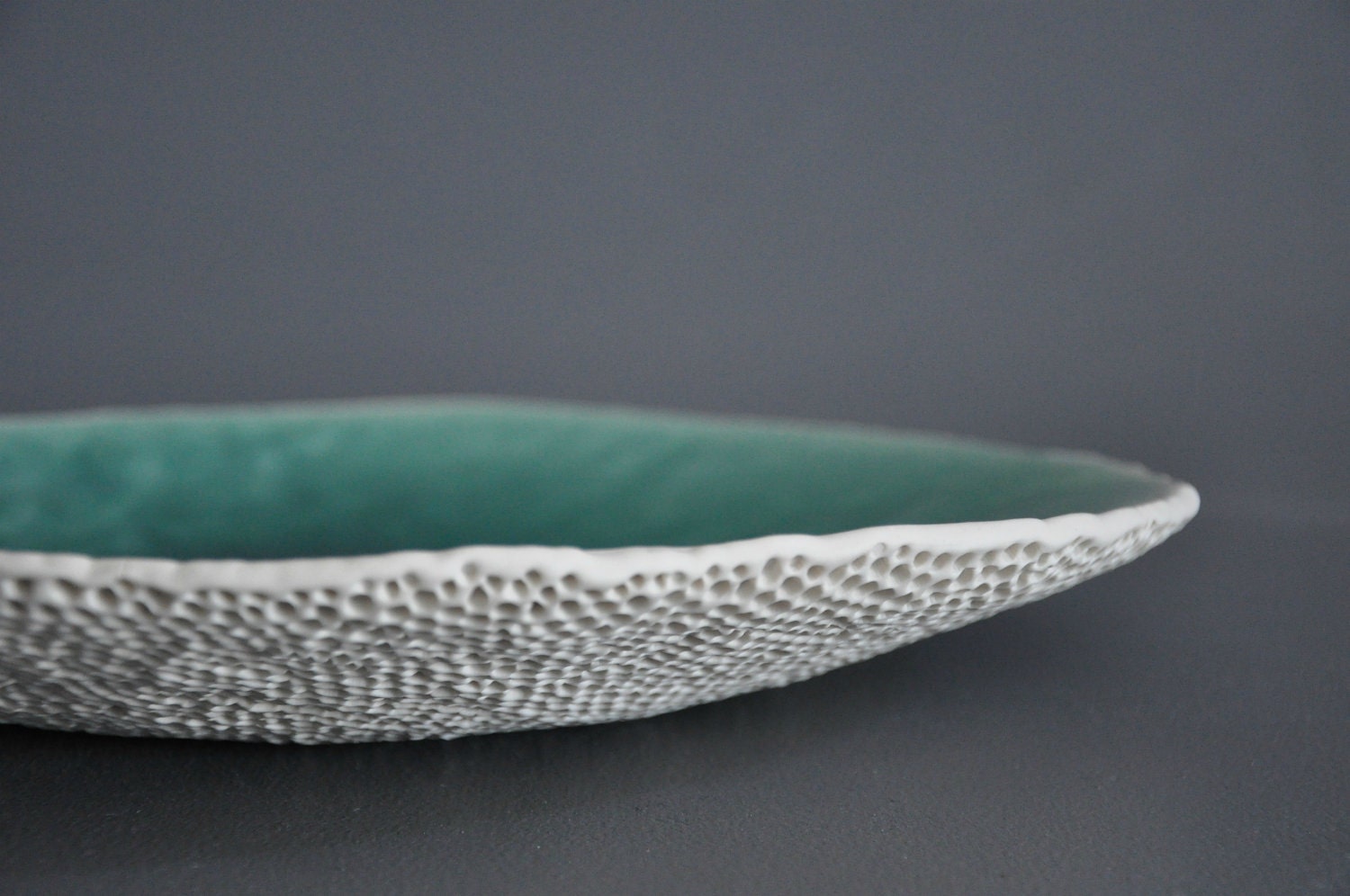 SALE: Porcelain "Thistle" Platter/Centerpiece