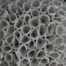 Set of 3 Micro Tiles - Textured Porcelain Ceramic Decorative Wall Sculpture Decor