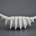 Littleneck Clam Porcelain Bowl - Vessel Sculpture Modern White Ceramic Serving Decor